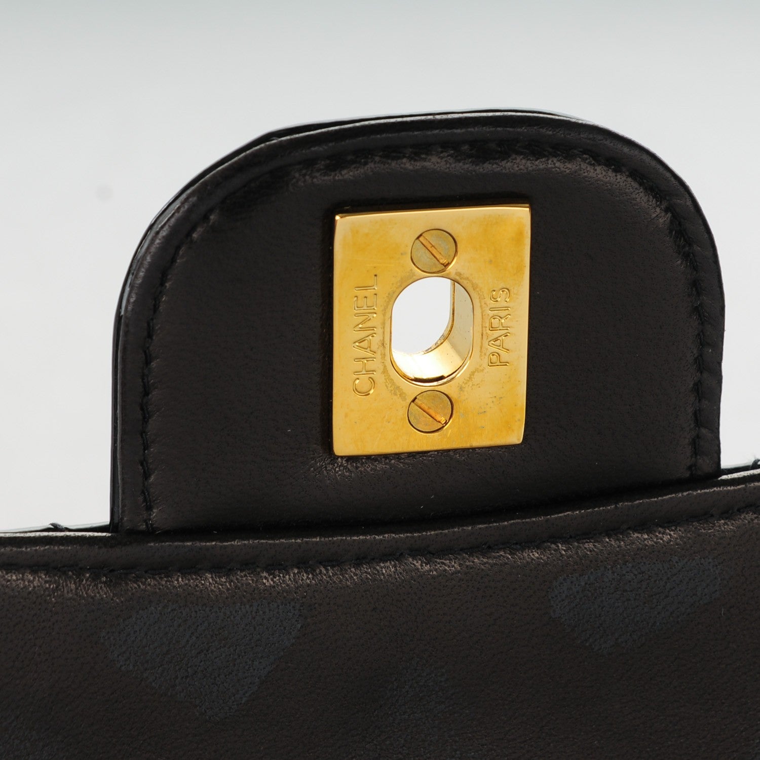 Chanel Patent Quilted Flap Camera Case Black 8 of 11