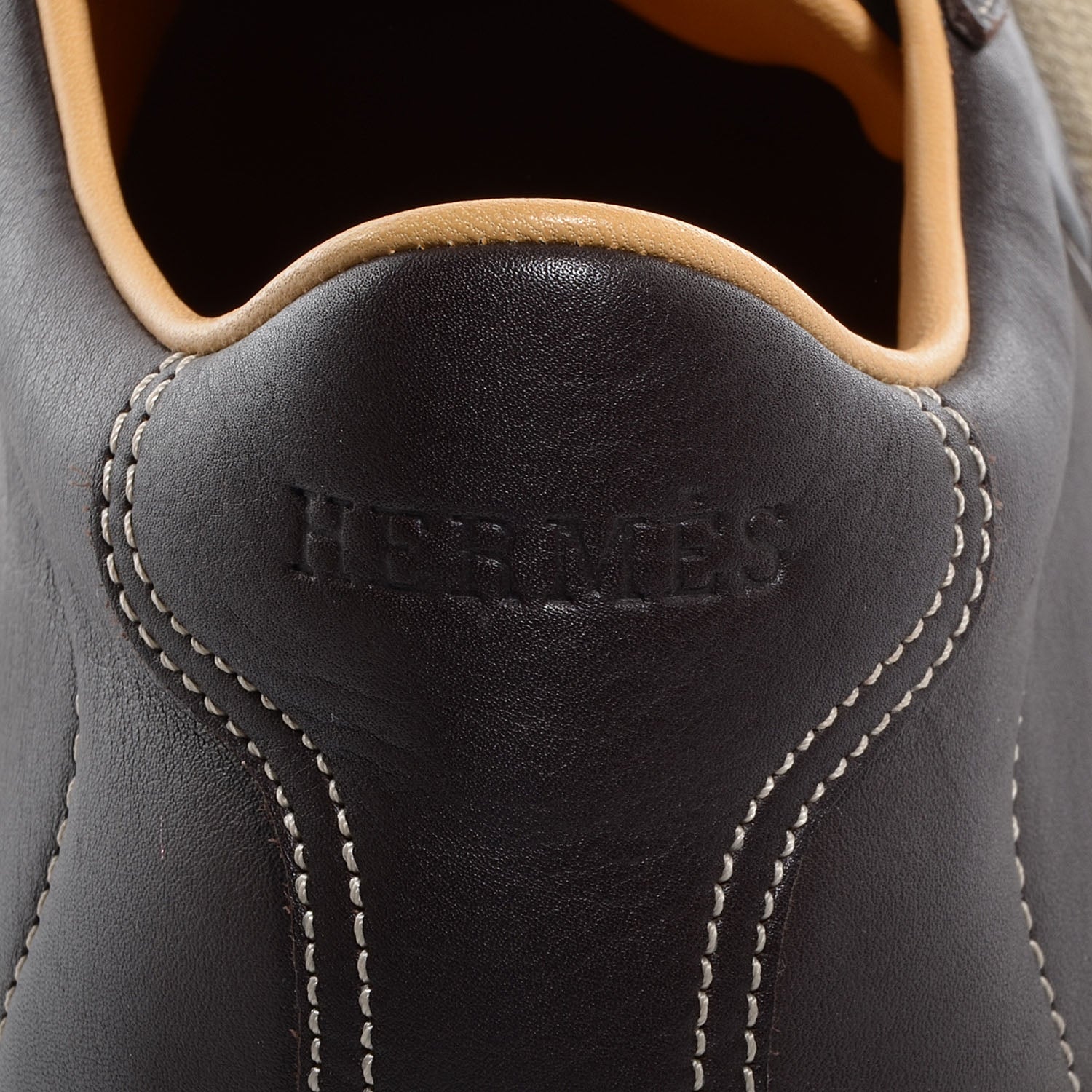 Hermes Leather Quick Sneakers 42.5 Brown 8 of 8