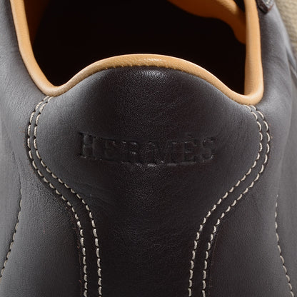 Hermes Leather Quick Sneakers 42.5 Brown 8 of 8