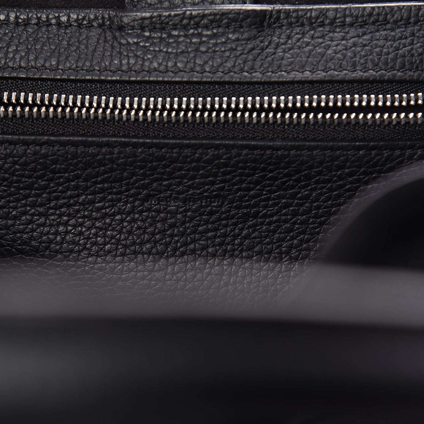 Supple Grained Calfskin Small Big Bag Black