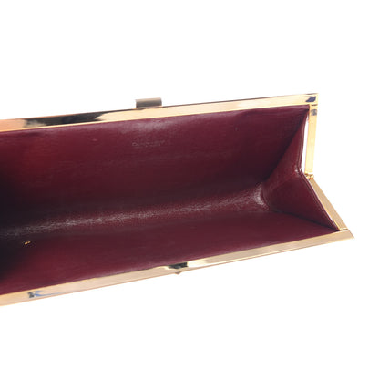 Christian Dior Monogram Clutch Burgundy 5 of 6