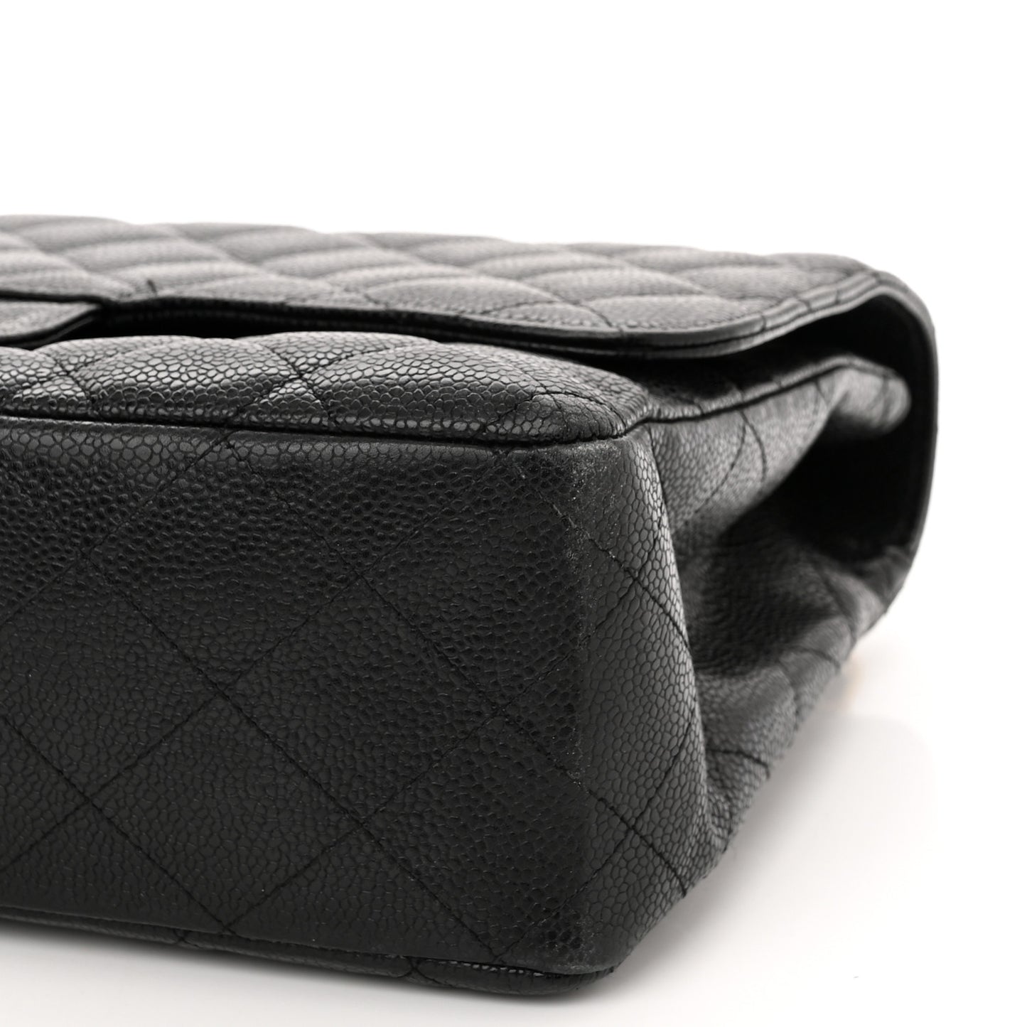 Caviar Quilted Jumbo Single Flap Black