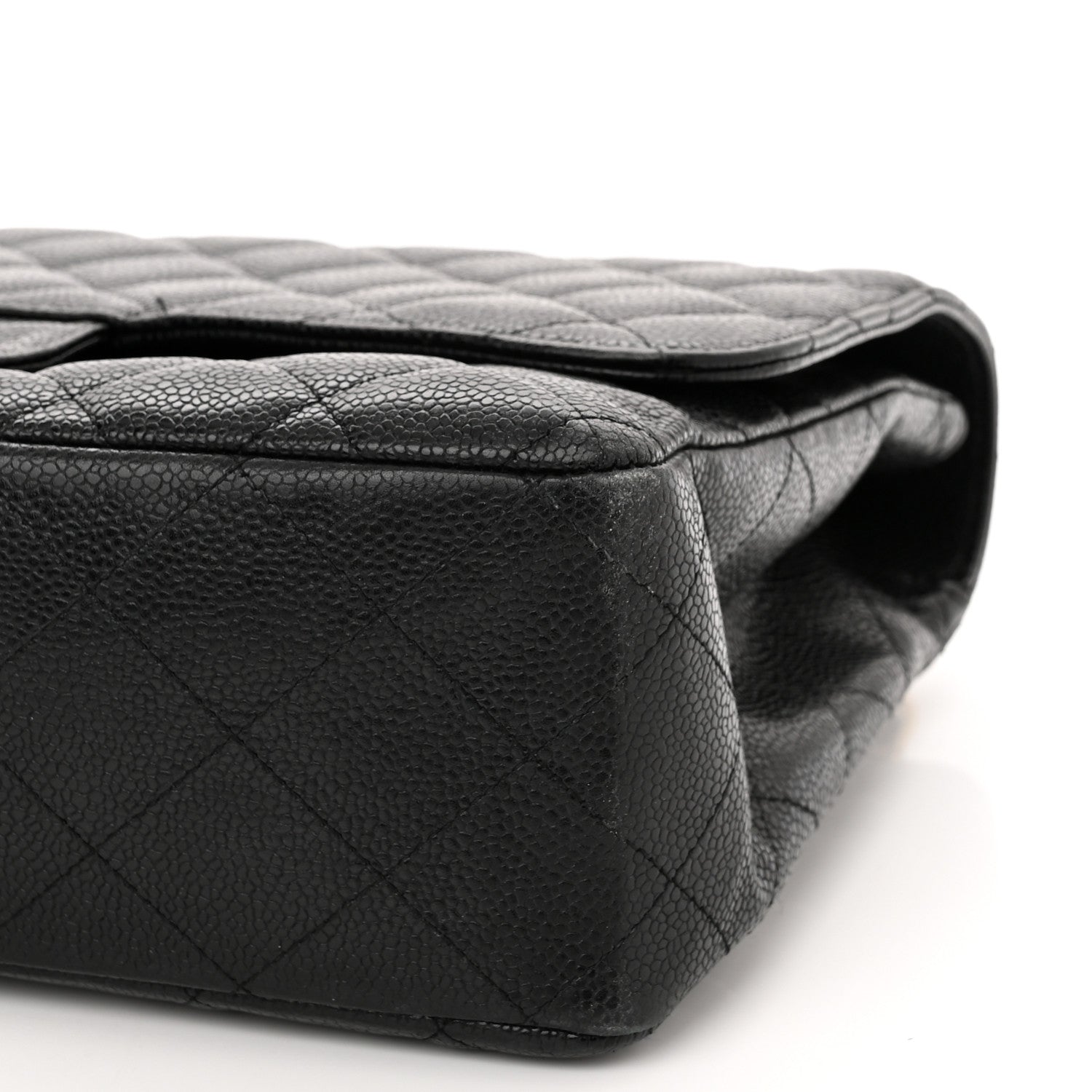 Chanel Caviar Quilted Jumbo Single Flap Black 10 of 11