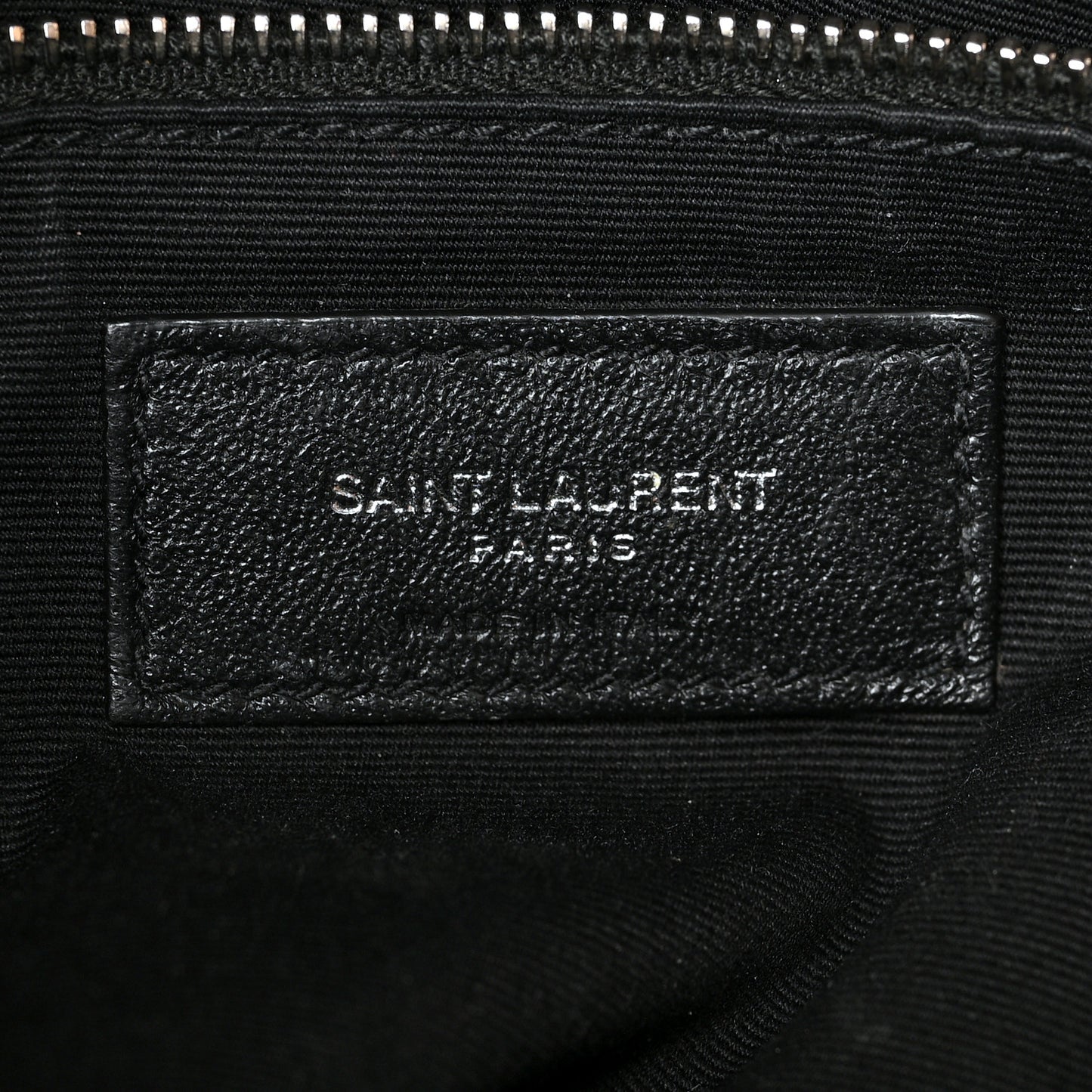 Lambskin Quilted Small Loulou Puffer Monogram Chain Satchel Black