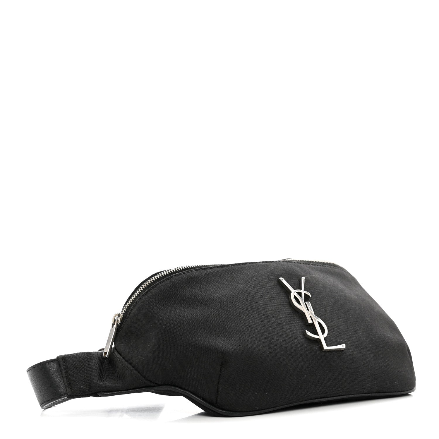 Saint Laurent Canvas Monogram Belt Bag Black 4 of 10