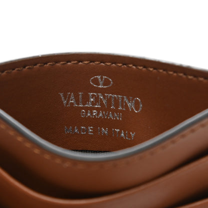 Valentino Garavani Calfskin VLTN Card Holder Cuir White 6 of 6