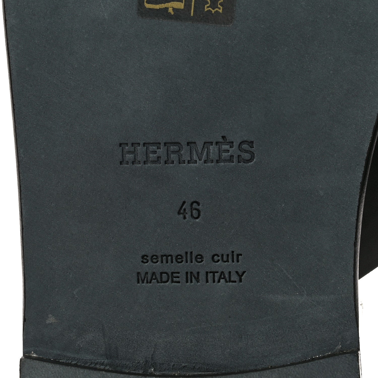 Hermes Calfskin Mens Arles Mules 46 Black 8 of 10