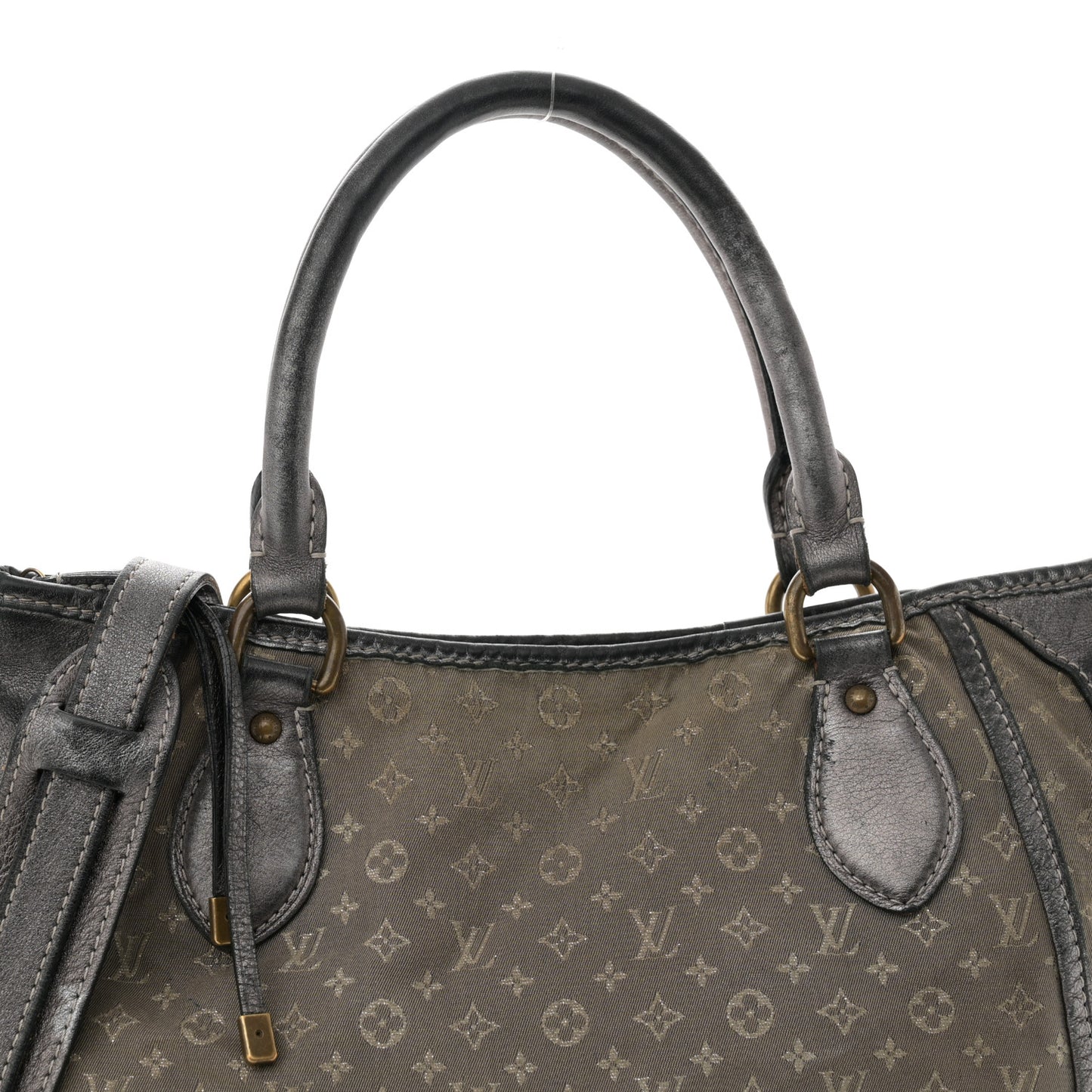 Mini Lin Monogram Besace Angele Platine