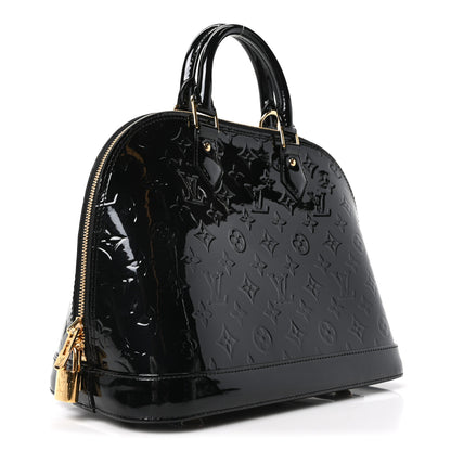 Louis Vuitton Vernis Alma PM Black 3 of 11