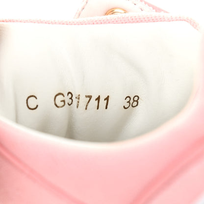 Chanel Canvas Womens CC Sneakers 38 Salmon 8 of 8