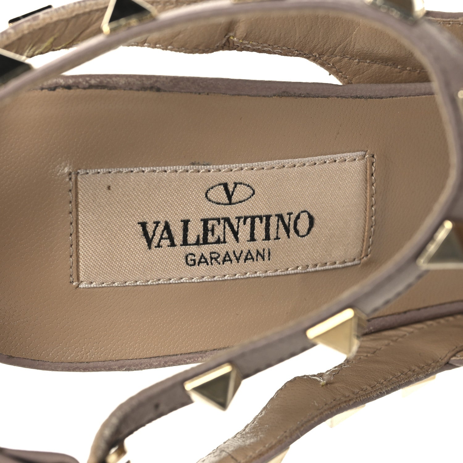 Valentino Garavani Patent Nappa Rockstud Ankle Strap 100mm Pumps 37.5 Yellow Fluo Poudre 8 of 9