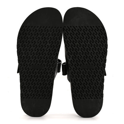 Hermes Calfskin Mens Chypre Sandals 44 Black 11 of 22