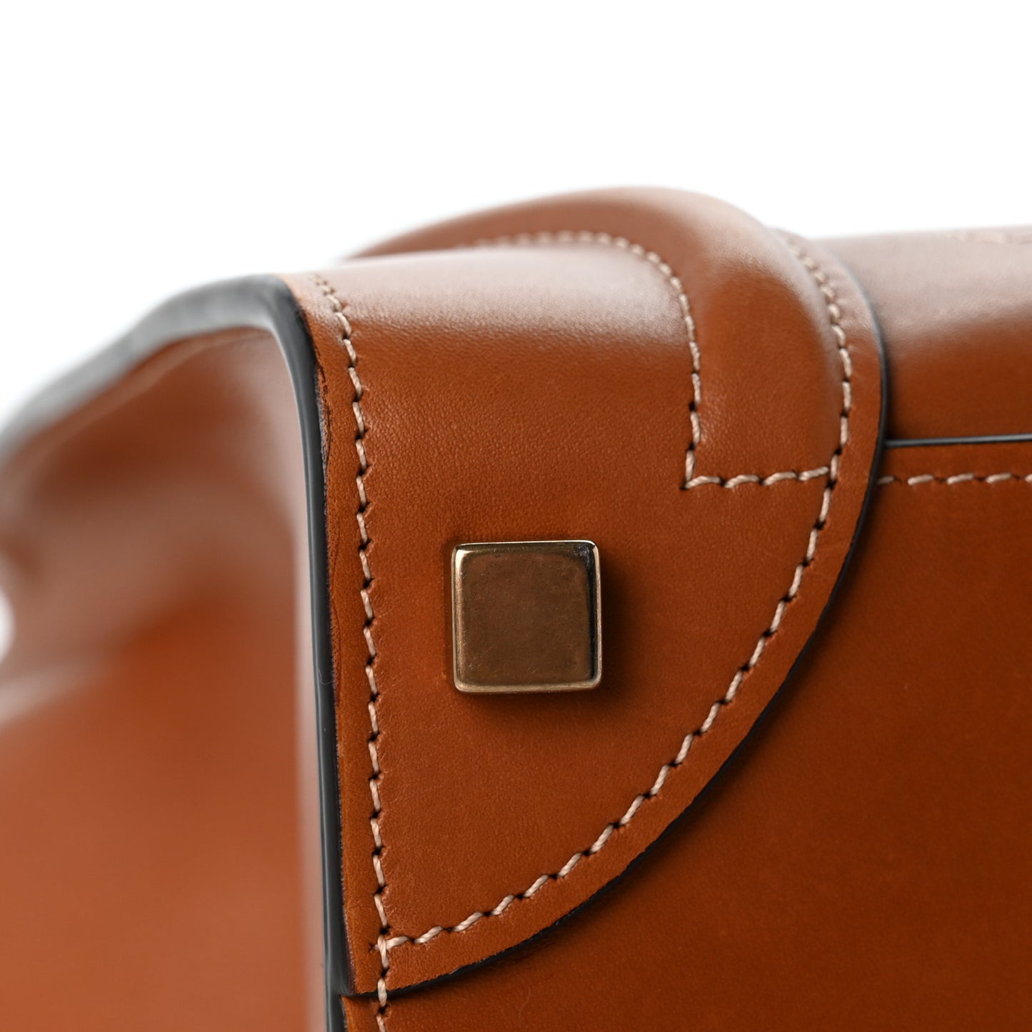 Natural Calfskin Micro Luggage Tan