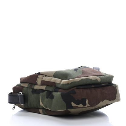 Saint Laurent Canvas Calfskin Camouflage Sid Messenger Bag Green 3 of 4
