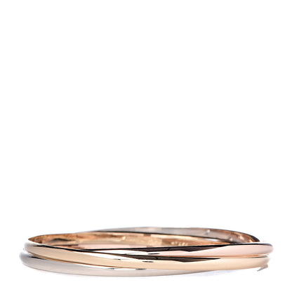 Cartier 18K Pink Yellow White Gold Trinity Bangle 1 of 4