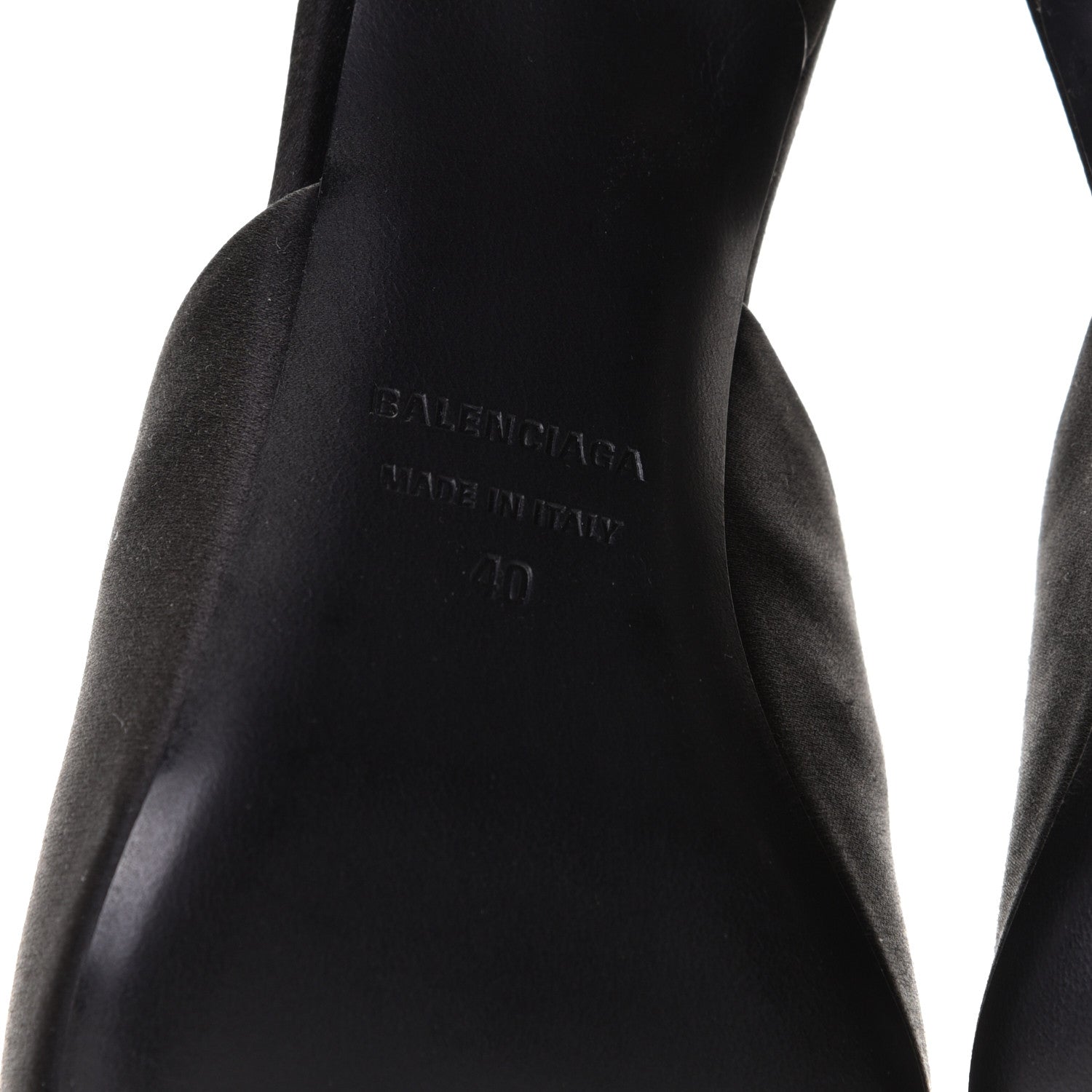 Balenciaga Satin Pointed Toe BB 80mm Mules 40 Black 9 of 9