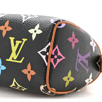 Louis Vuitton Monogram Multicolor Mini Sac HL Speedy Black 9 of 10