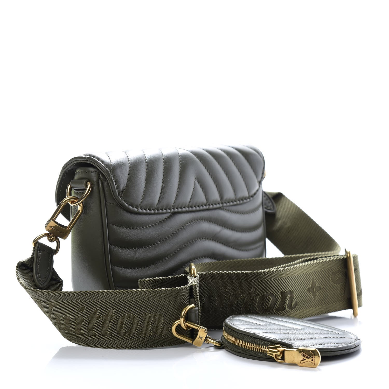Louis Vuitton Calfskin New Wave Multi Pochette Kaki 3 of 10