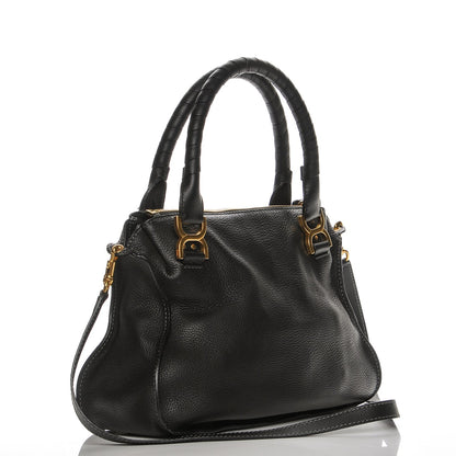 Chloe Calfskin Medium Marcie Satchel Black 3 of 5