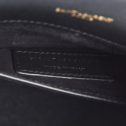 Saint Laurent Smooth Calfskin Small Classic Monogram Kate Tassel Satchel Black 9 of 11