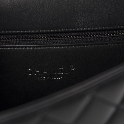 Chanel Lambskin Quilted Small CC Filigree Flap Black 9 of 11