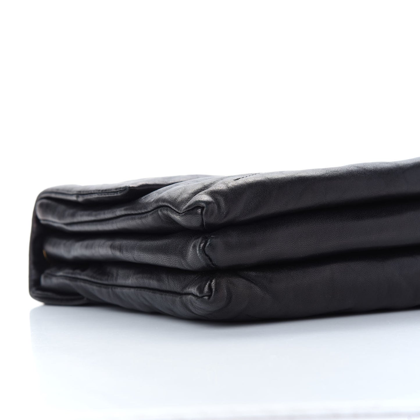 Lambskin Quilted Medium Sugar Flap Shoulder Bag Black