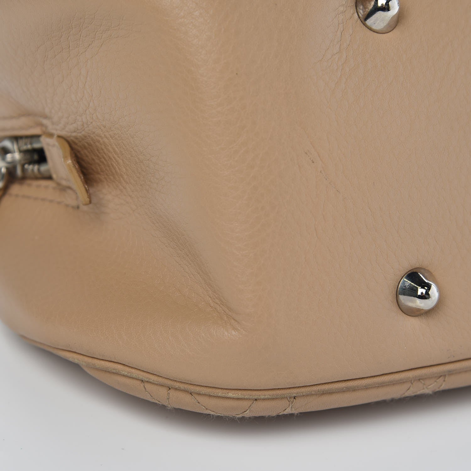 Christian Dior Calfskin Cannage Handbag Camel 17 of 20