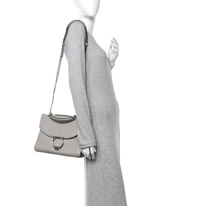 Salvatore Ferragamo Calfskin Small Margot Top Handle Satchel Grey 2 of 10