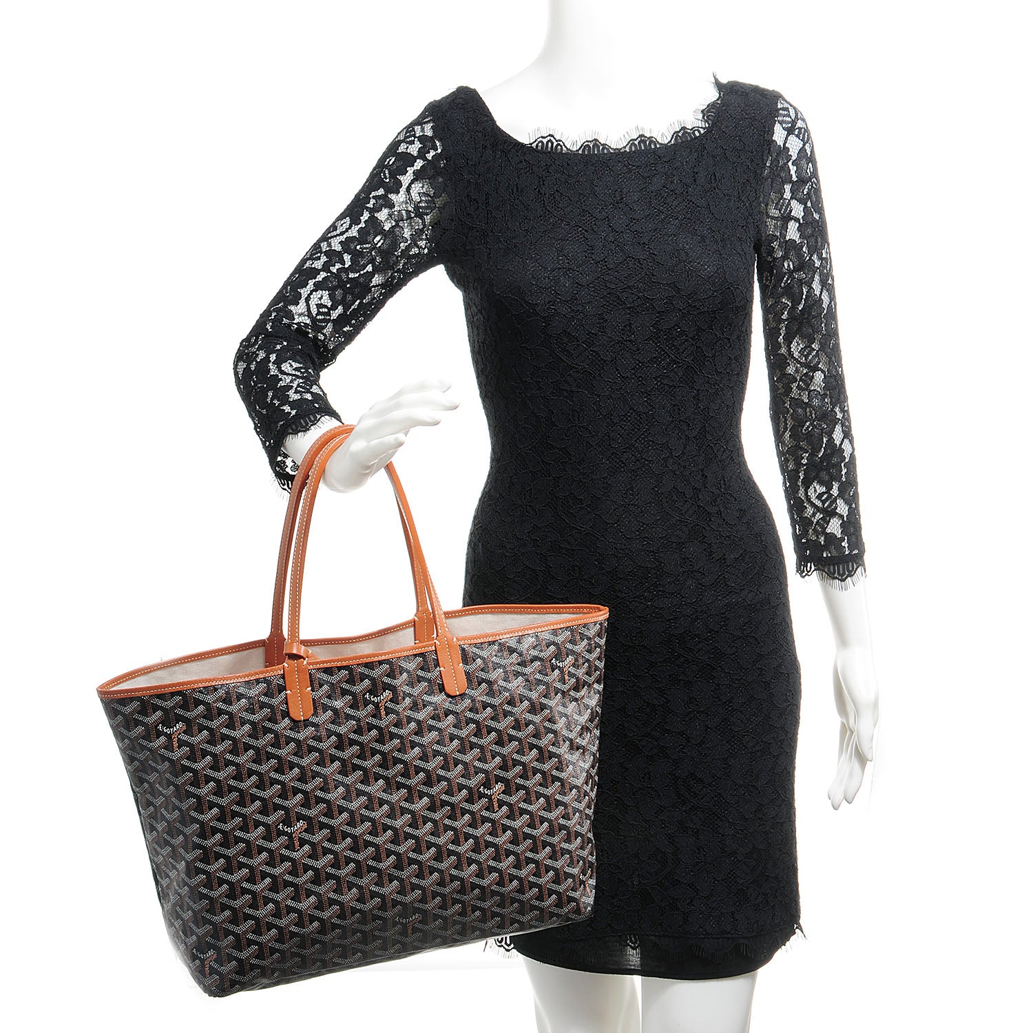 Goyard Goyardine Saint Louis PM Black and Tan 2 of 7