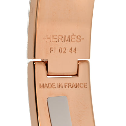 Hermes Enamel Printed Narrow Bottles Story Clic Clac H Bracelet PM Aube 4 of 4