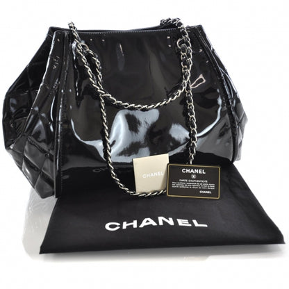 Chanel Vinyl Lipstick Tote Black 3 of 9