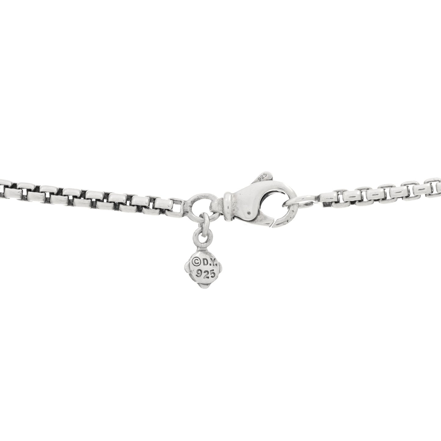 Sterling Silver Logo Station Necklace 72"