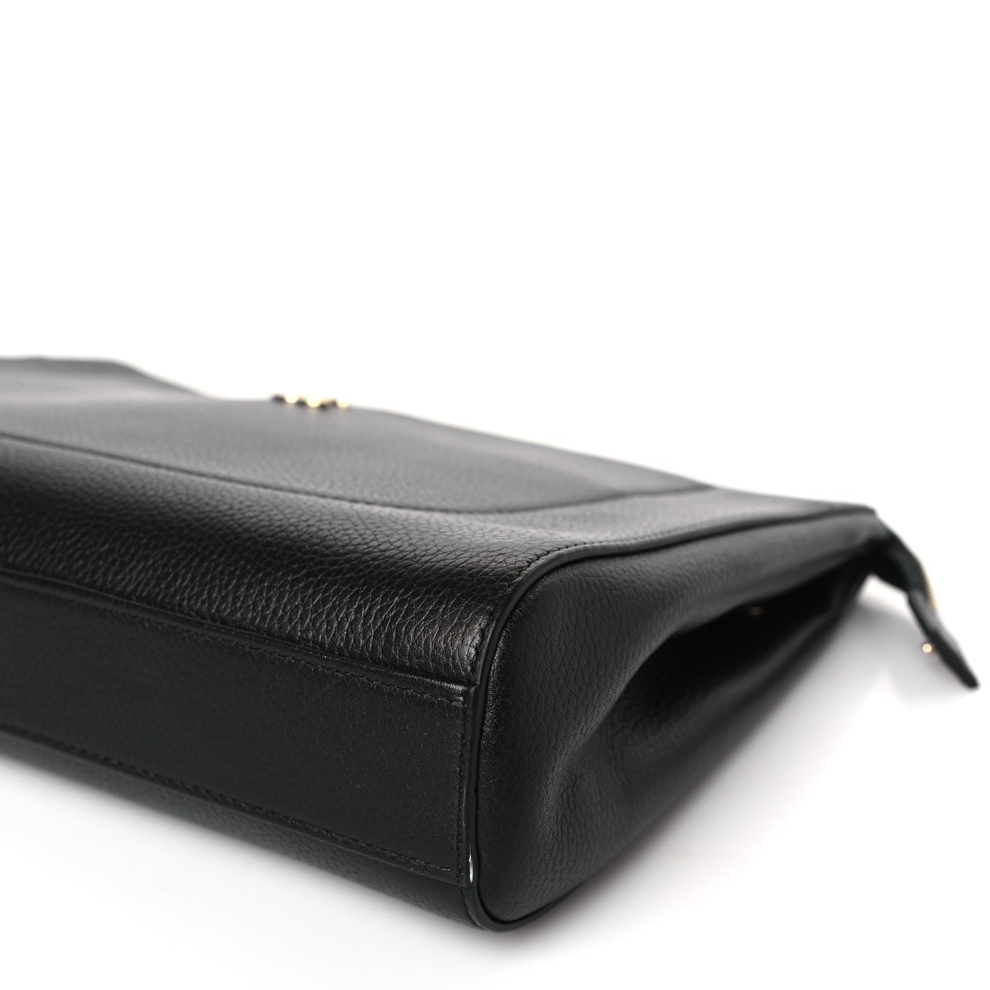 Grained Calfskin Large Neo Executive Cosmetic Case Black