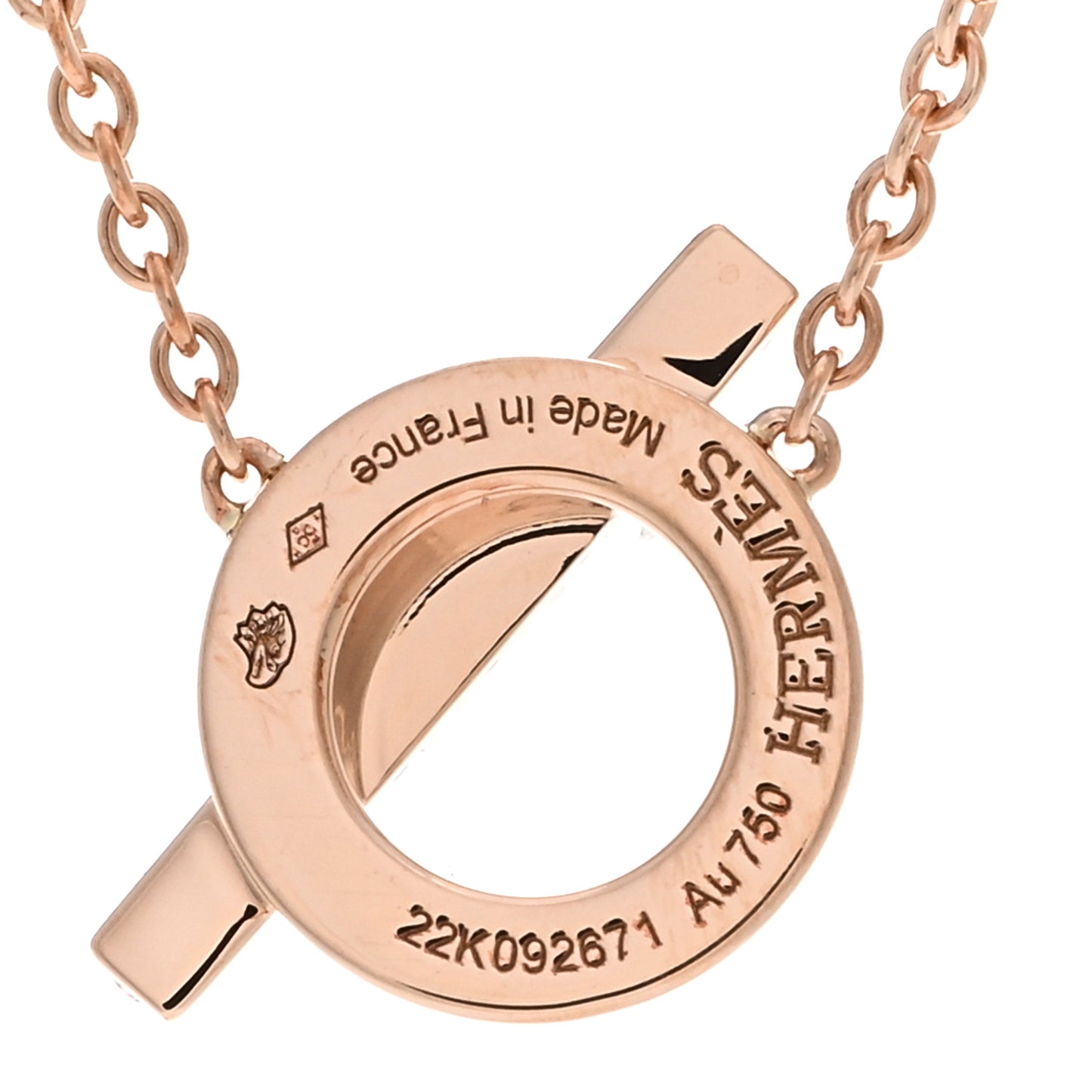 18K Rose Gold Diamond Finesse Pendant Necklace
