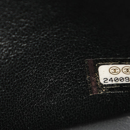Chanel Crumpled Calfskin Quilted Jumbo Double Flap So Black 7 of 8