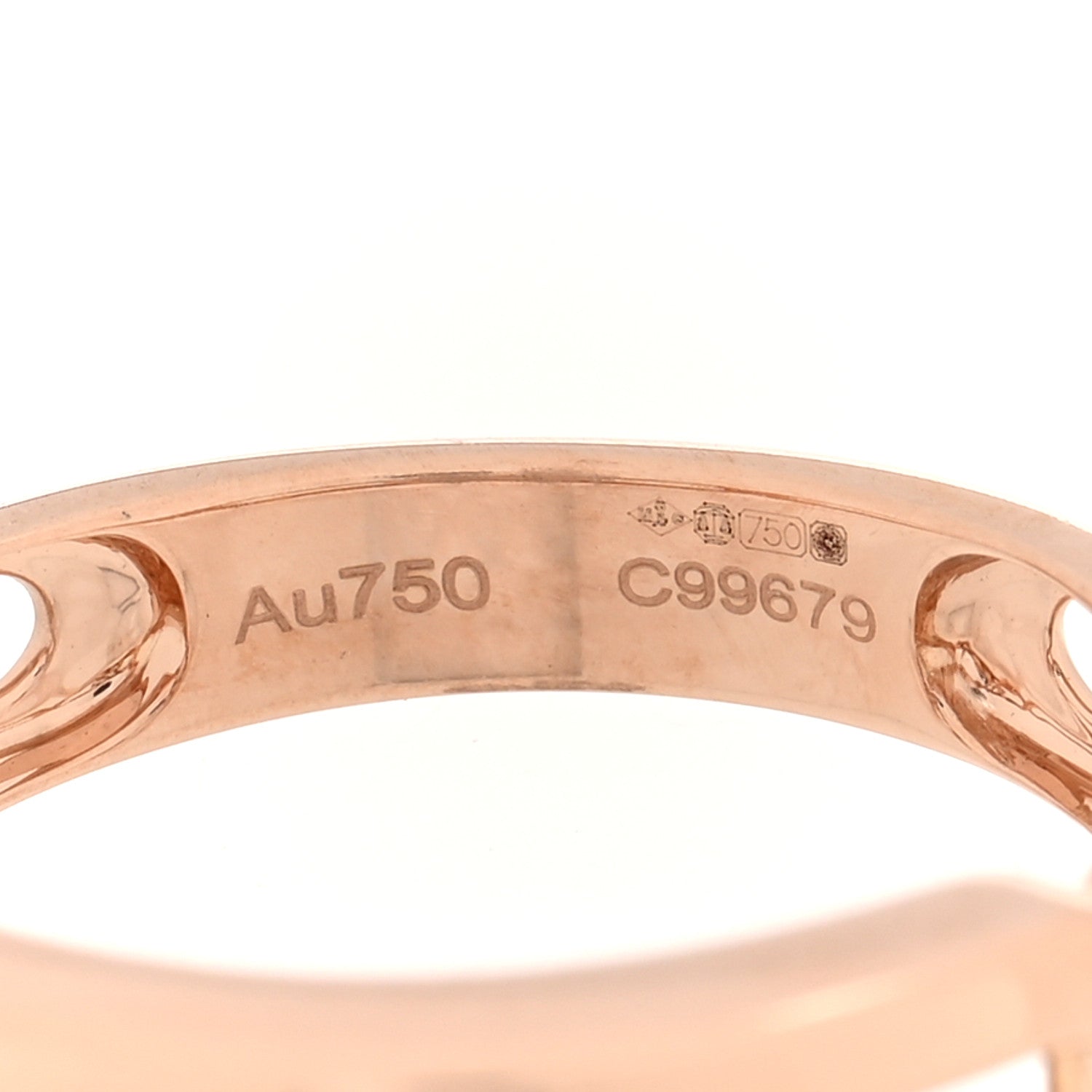 Messika 18K Rose Gold Diamond Move Classique Band Ring 53 6.25 4 of 5