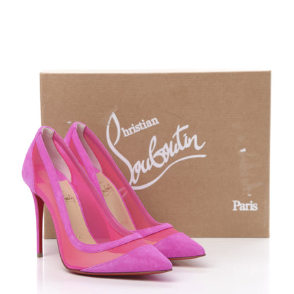 Christian Louboutin Veau Velours Rete Galativi 100 Pumps 35.5 Diva 12 of 12