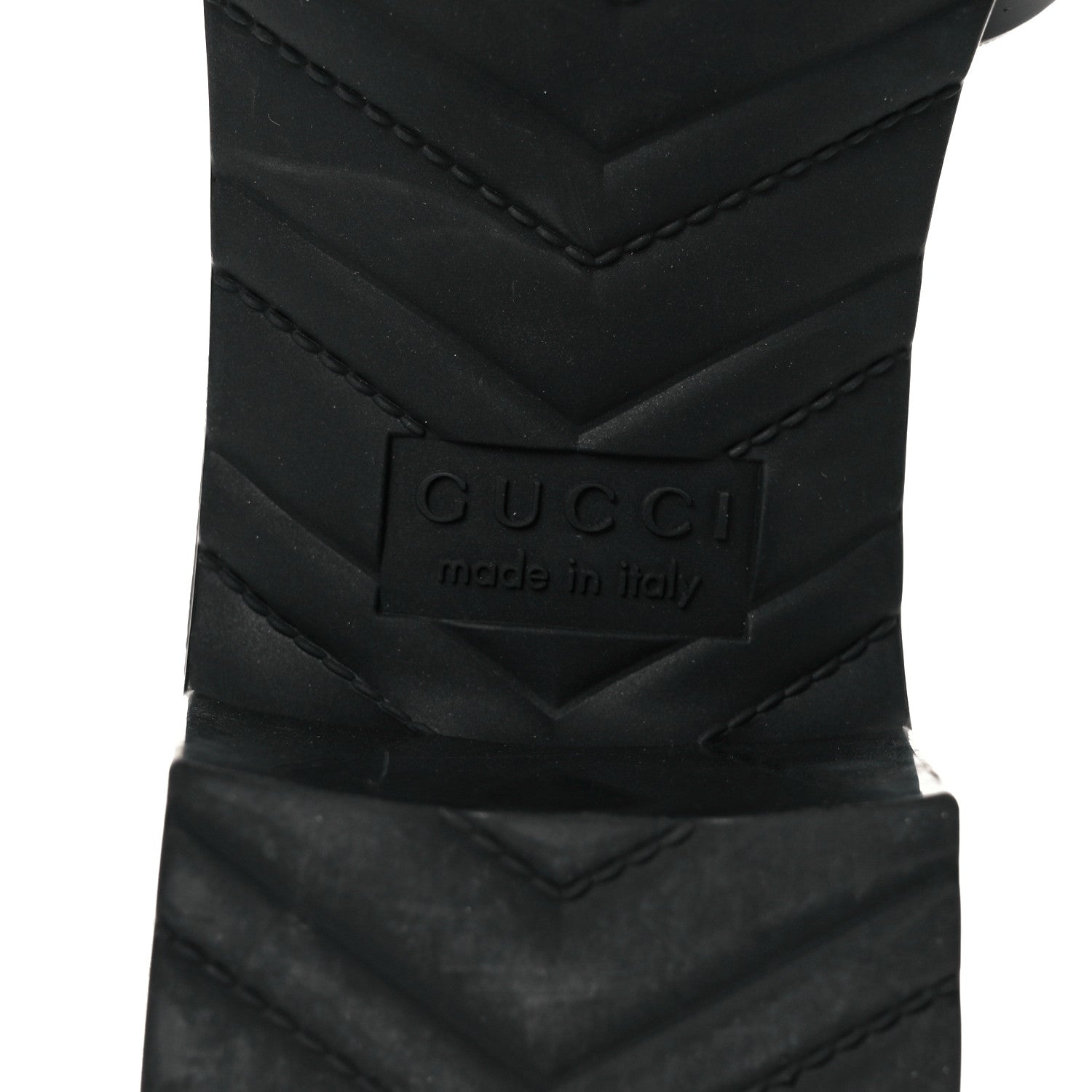 Gucci Rubber Gucci Logo Womens Platform 20/60mm Slide Sandals 36 Black 17 of 24