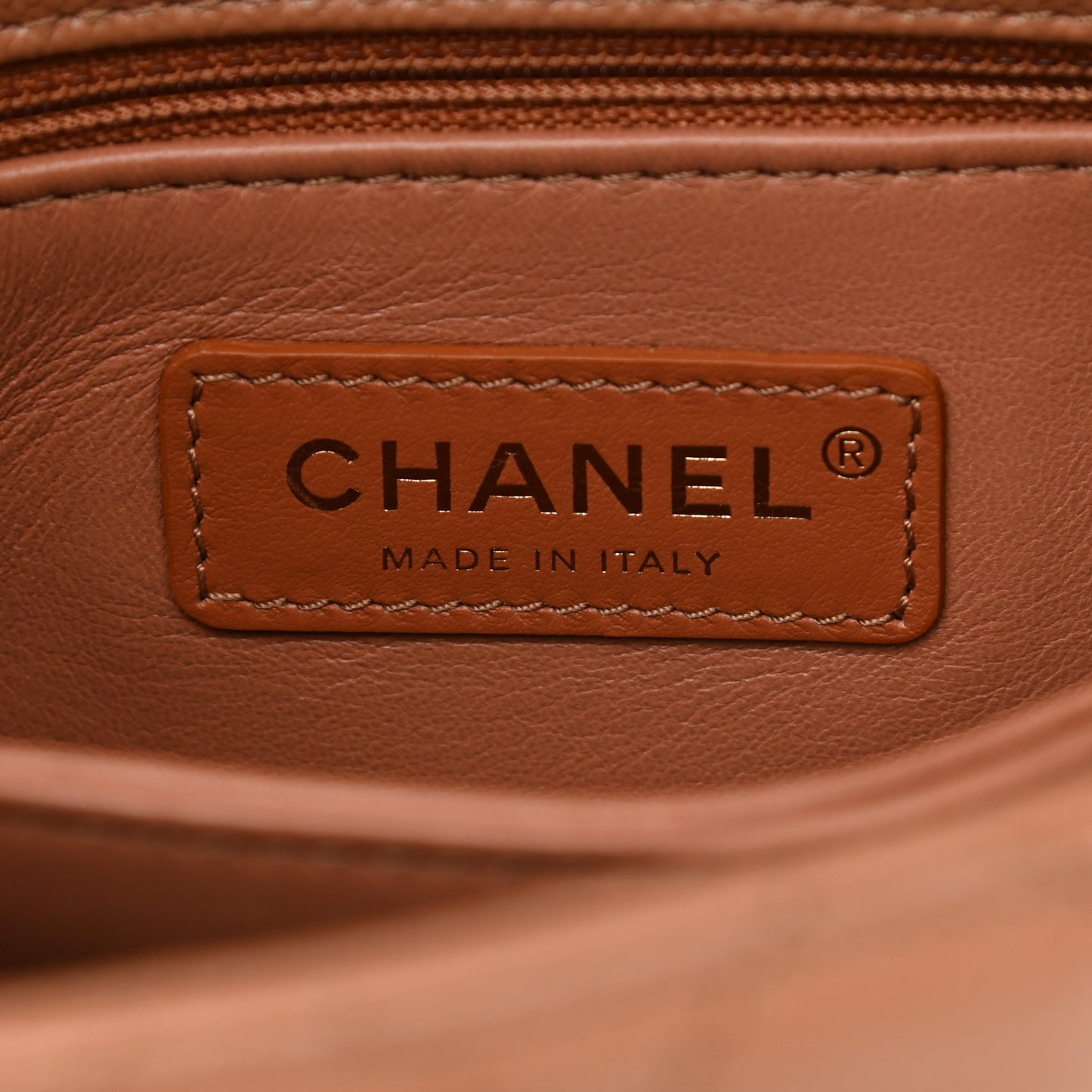 Caviar Quilted Mini Coco Handle Flap Brown