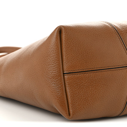 Chloe Grained Calfskin Medium Spin Tote Clay Brown 9 of 10