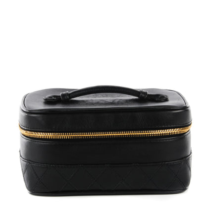 Chanel Calfskin Vanity Cosmetic Case Black 1 of 8