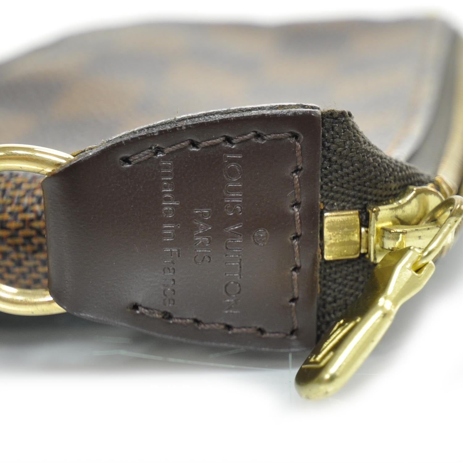 Louis Vuitton Damier Ebene Mini Pochette Accessories Bag 7 of 8