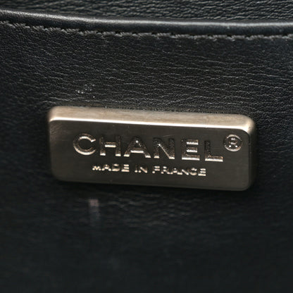 Chanel Matte Snakeskin Calfskin Small Boy Flap Black 6 of 13