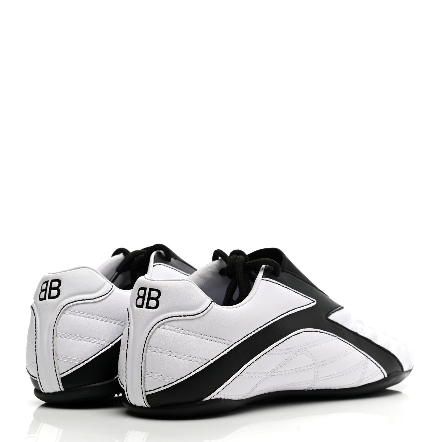 Balenciaga Polyurethane Womens Zen Sneakers 35 White Black 4 of 8