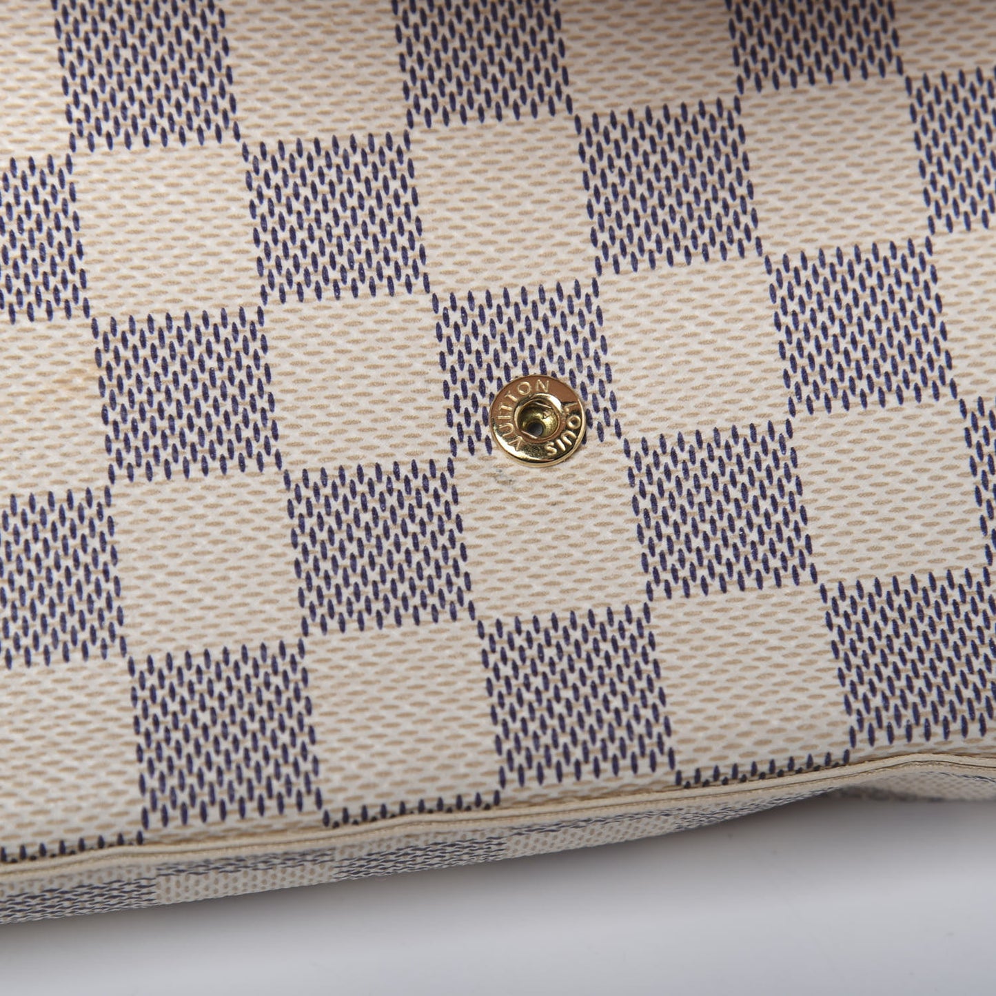 Damier Azur Pochette Felicie Chain Wallet Rose Ballerine