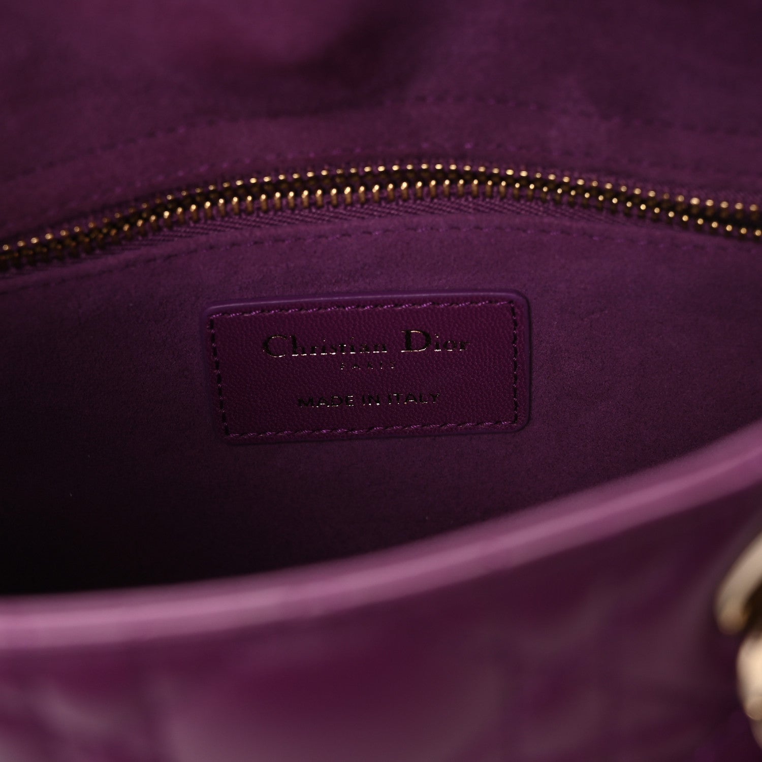 Christian Dior Lambskin Cannage Small My ABCDior Lady Dior Purple 6 of 10