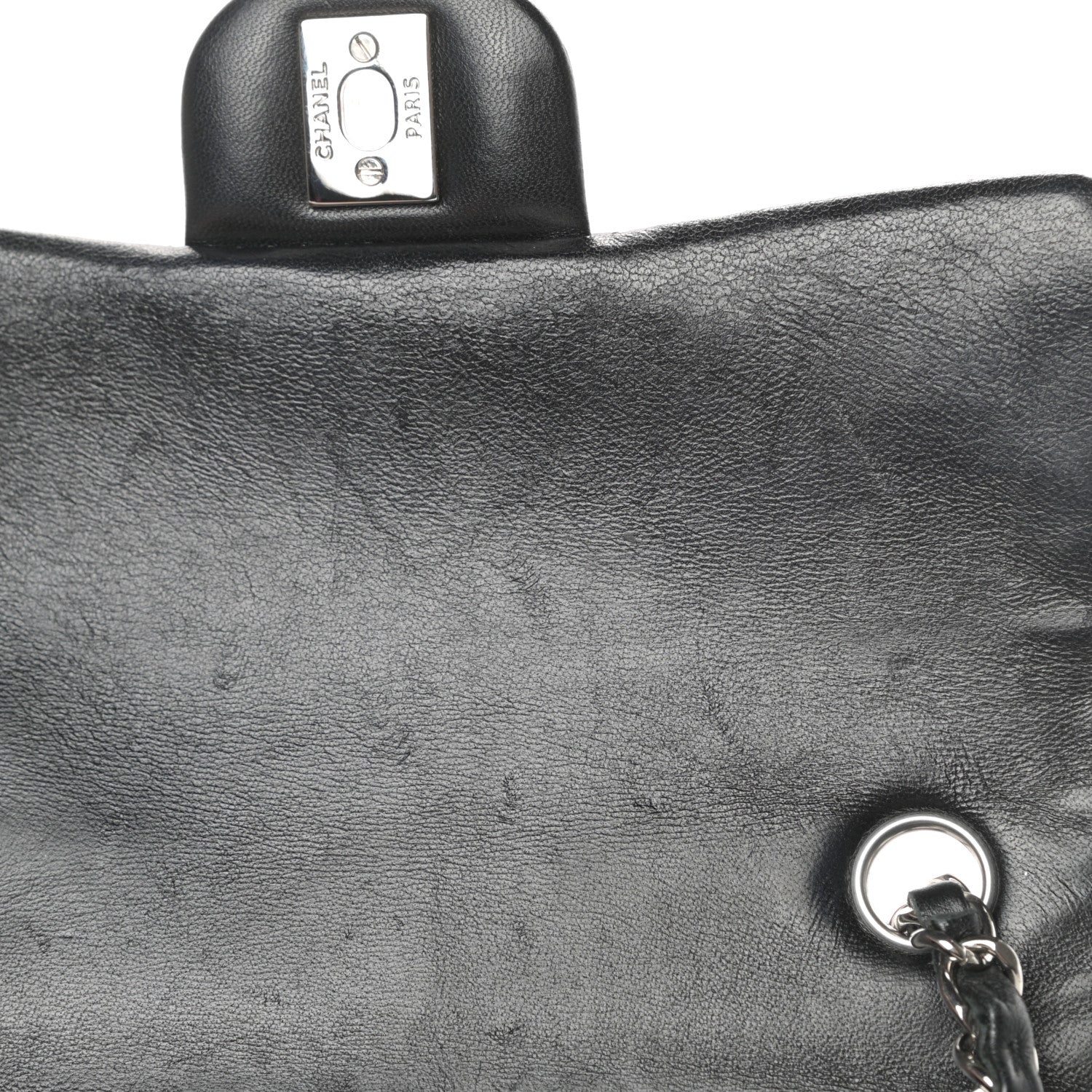 Chanel Lambskin Quilted Mini Rectangular Flap Black 13 of 14