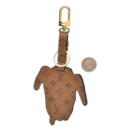 Louis Vuitton Epi Reverse Monogram Catogram Bag Charm Key Holder Gris 2 of 4