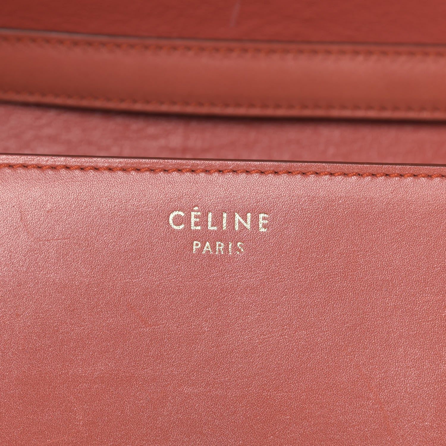 Celine Box Calfskin Medium Classic Box Flap Bag Lipstick 6 of 19