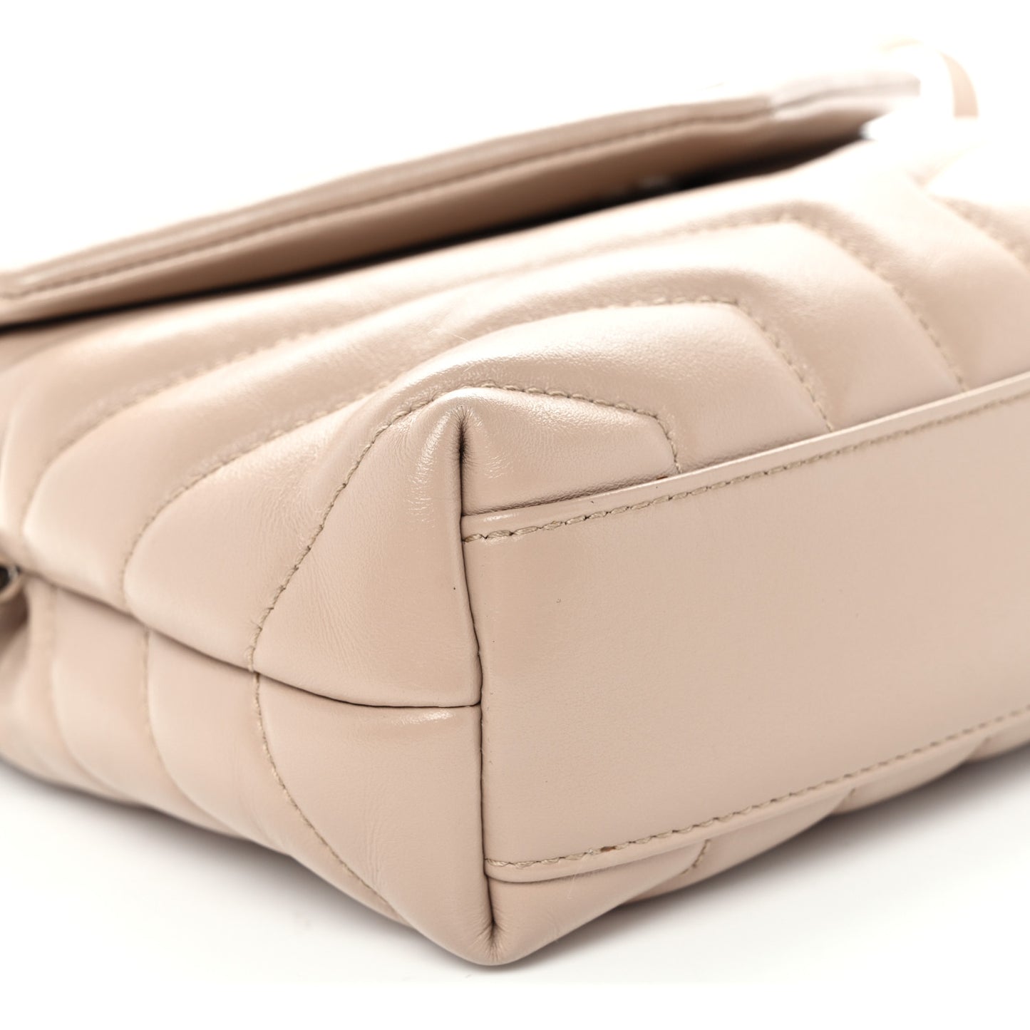 Calfskin Y Quilted Monogram Toy Loulou Crossbody Bag Light Natural